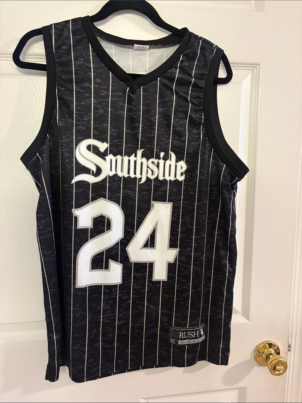 RUSH Chicago White Sox Pinstripe Jersey Patch